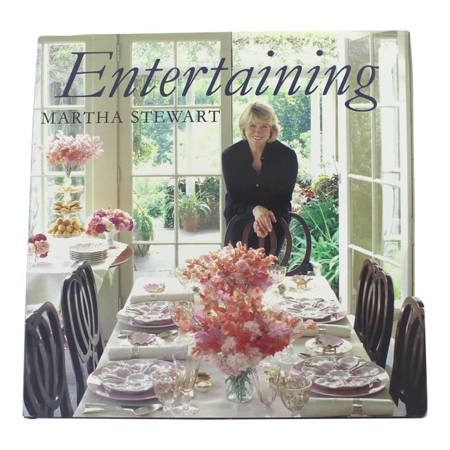 1998 Martha Stewart Entertaining Hard Cover Coffee Table Book With Dust Jacket For Sale