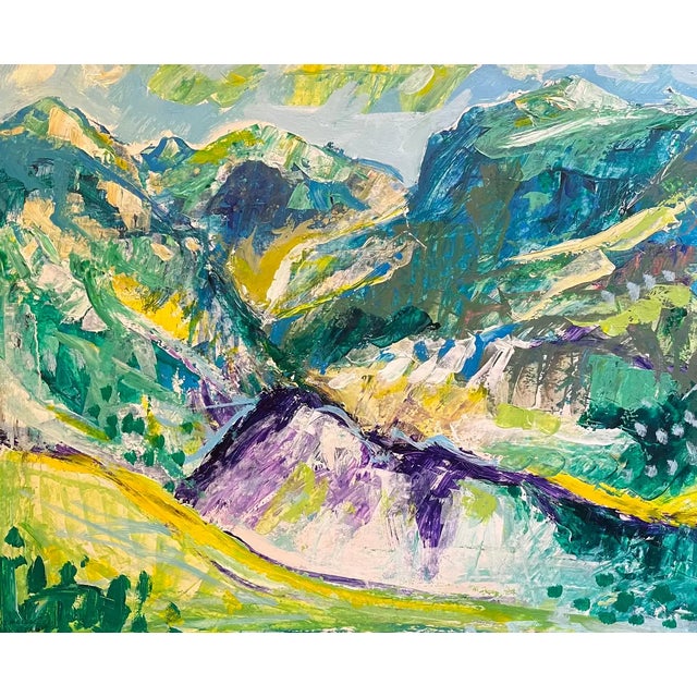 Jean Krille, Landscape 133 (Utah), Oil on Canvas, 1988 For Sale - Image 10 of 10