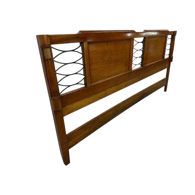 Bring timeless elegance to your bedroom with this Italian-style cherry wood king size headboard. Beautifully crafted, it...