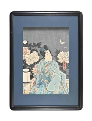 After Utagawa Kunisada, Kabuki Actor, Woodblock Print, Mid 19th-Century