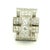 Art Deco Platinum Old European Cut Diamond Ring, 3 Carats Total, Circa 1930 For Sale - Image 10 of 14
