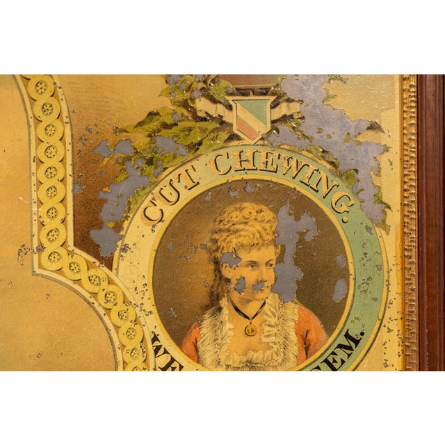 Late 19th Century Painted Tin Fountain Tobacco Advertising Sign For Sale In Chicago - Image 6 of 7