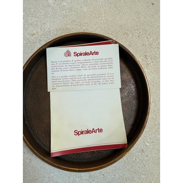 1970s Round Brass Box by Esa Fedrigolli for SpiraleArte, Italy, 1970s For Sale - Image 5 of 6