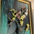 1970’s Original Three Dimensional Enamel Floral Still Life Painting For Sale - Image 4 of 5