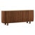 Rich warm teak wood sideboard blending organic modern design with refined architectural detailing. Features slatted...