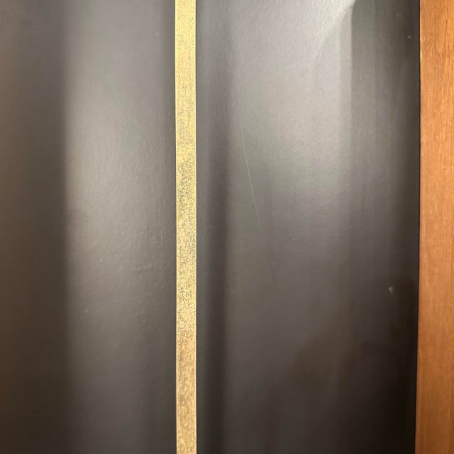 Brown Arthur Umanoff for Howard Miller #557 Coffin Pendulum Wall Clock For Sale - Image 8 of 12