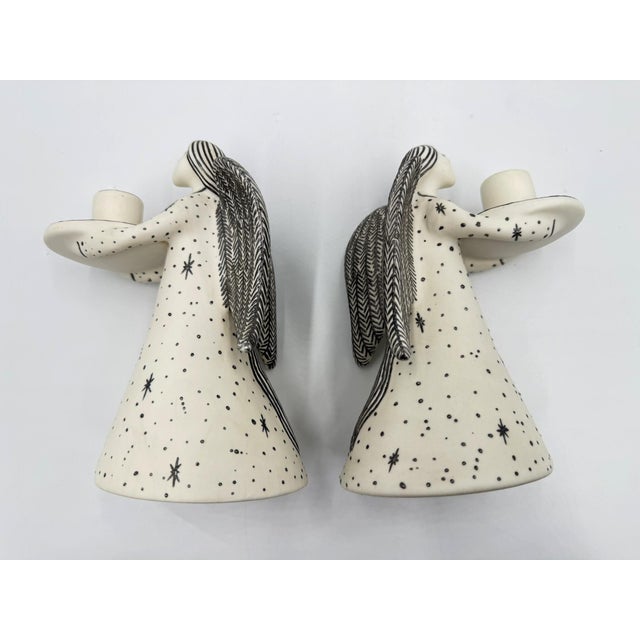 Emilia Castillo Angelical Silver & Porcelain Candleholders, Mexico, 1996 For Sale - Image 16 of 18