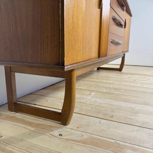 Vintage Teak Sideboard Mid-Century Modern Credenza 1960s For Sale - Image 4 of 12