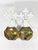 1940s Mid-Century Ceramic & Metal Tole Floral Wall Sconces - A Pair For Sale - Image 9 of 11
