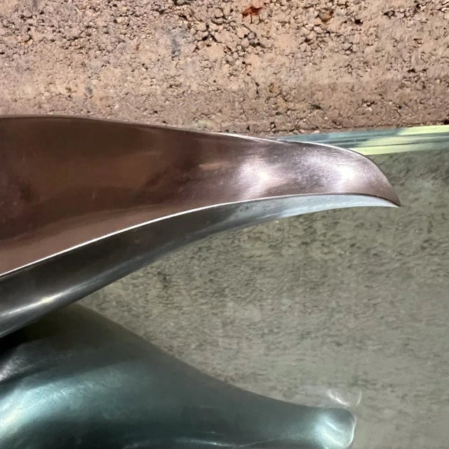 AMBIANIC presents 1960s WMF Cromargan Fraser's Stainless Box 11.75 long x 5.25 d x 1.88 h Bowl 12.25 x 4.38 w x 1.5 h...