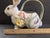 Ceramic Vintage Mid-Century Modern Fitz and Floyd Large Easter Rabbit Bunny Teapot W/ Lid For Sale - Image 7 of 10