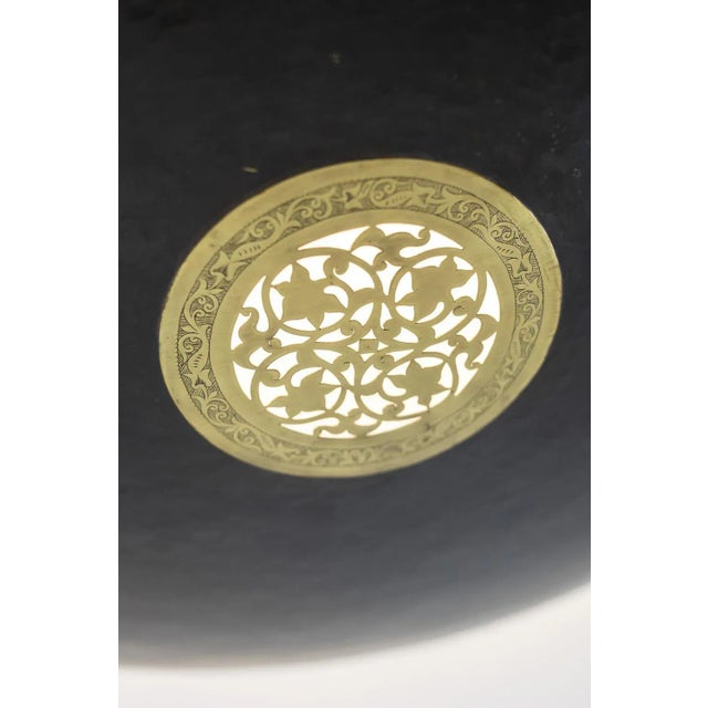 Gold 20th Century Moorish Style Brass Wall or Suspension Lamp For Sale - Image 8 of 10