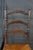 4 Mid 20th Century French Country Shaker Style Oak Ladderback Dining Chairs Rush Seat Farmhouse For Sale - Image 9 of 18