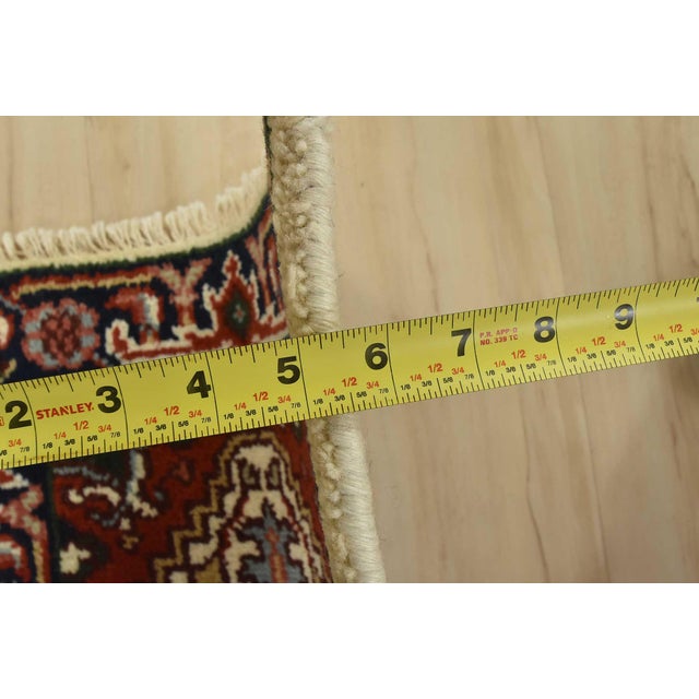 Textile Heriz Rug 2′ X 3’1” Ivory Wool Traditional Hand-Knotted Oriental Carpet For Sale - Image 7 of 8