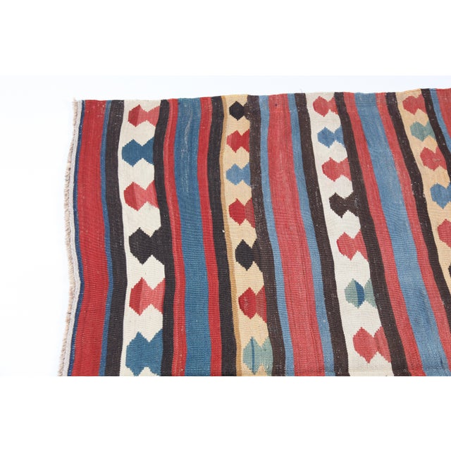 Textile Antique Shirvan Kazak Kilim – Caucasian Flatweave Late 19th Century 5' X 6' 1'' For Sale - Image 7 of 16