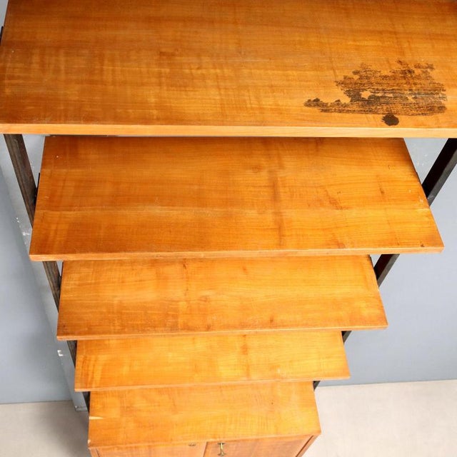 Floor-to-Ceiling Bookcase, 1950s-1960s For Sale - Image 10 of 11