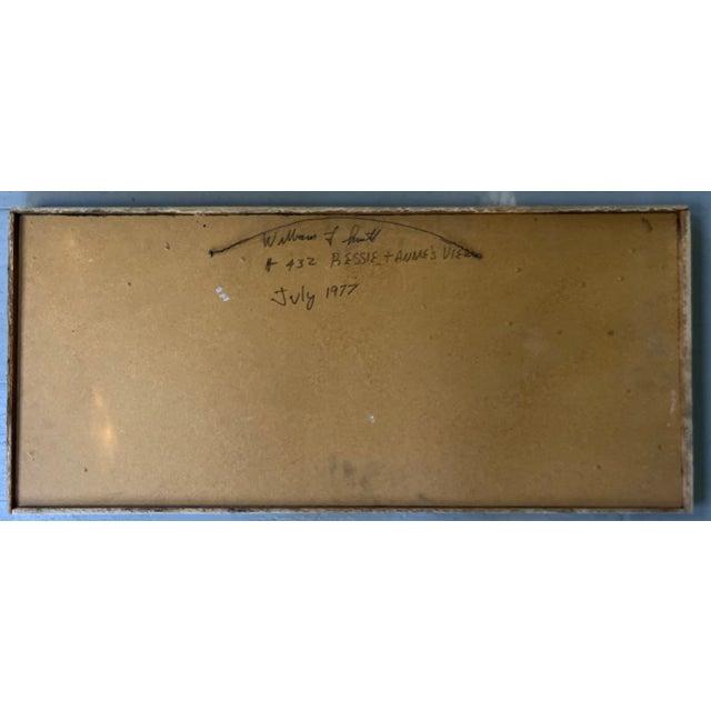 Tan Mid-Century Modern Wood Construction Wall Sculpture Depicting a Village Landscape For Sale - Image 8 of 9