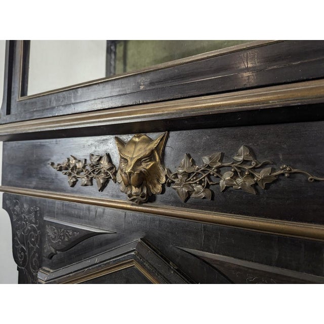 Napoleon III Display Cabinet with Porcelain Plaque For Sale - Image 10 of 14