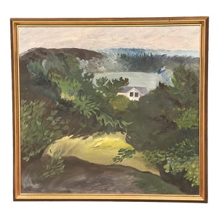 Swedish Artist, Evening in the Archipelago, 1964, Oil on Canvas, Framed For Sale