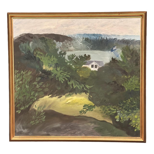 Swedish Artist, Evening in the Archipelago, 1964, Oil on Canvas, Framed For Sale