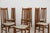 Vintage Scandinavian High Back Wood Dining Chairs, 1980s, Set of 4 For Sale - Image 6 of 12