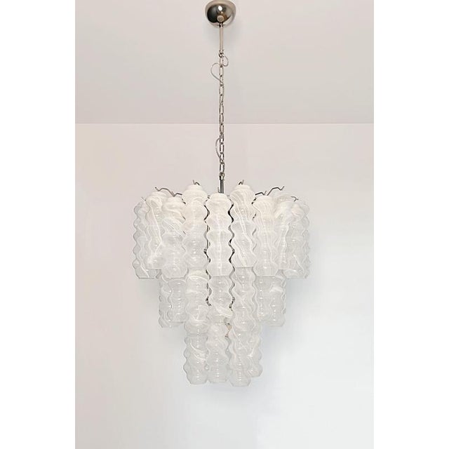 Metal Italian Chandelier in Murano Glass, 1980s For Sale - Image 7 of 15