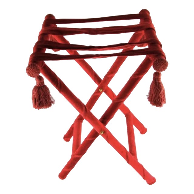 Bordeaux Velvet Tray Holder by Royal Family For Sale