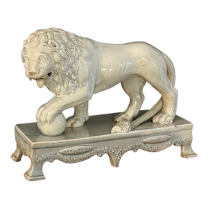 Staffordshire Pearlware Lion Figure Attributed to Sherratt, 1830