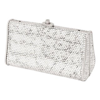 Judith Leiber Swarovski Crystal Minaudiere For Sale