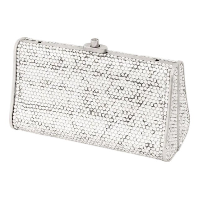 Judith Leiber Swarovski Crystal Minaudiere For Sale