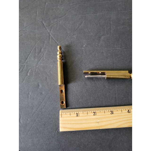 Antique Brass Barrel Hinge for Cabinet For Sale In San Francisco - Image 6 of 6