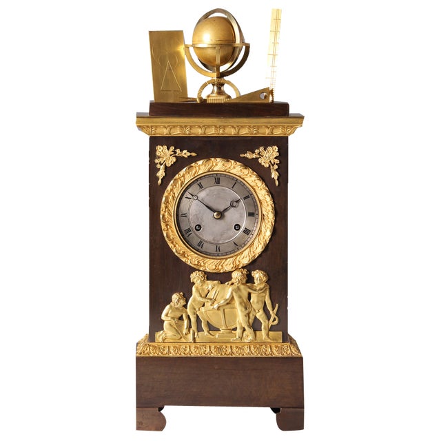Mantel Clock Astronomy, 1830s For Sale