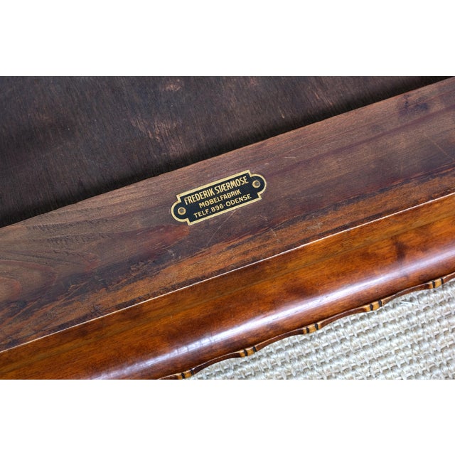 Sculptural Side Table with Hand-Decorated Tile Top from Frederik Stærmose, Denmark, 1930s For Sale - Image 16 of 17