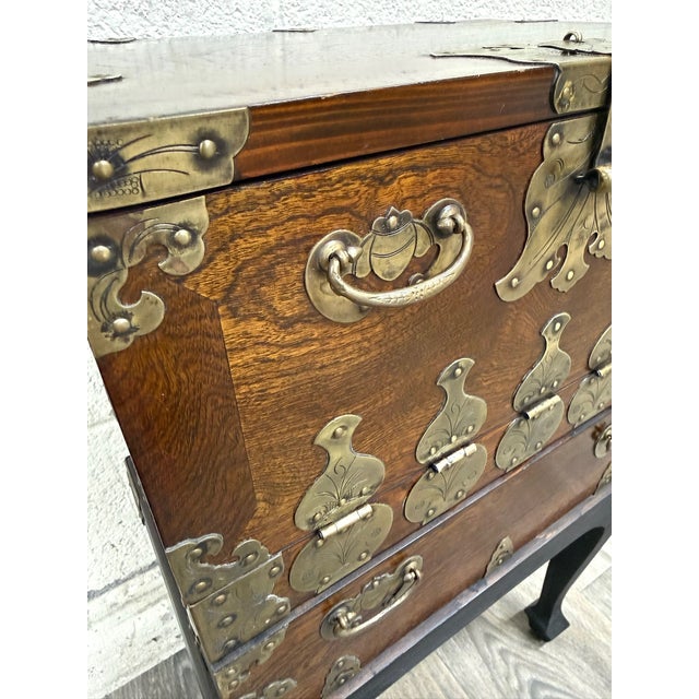 Vintage Korean Bandaji Style Chest Cabinet For Sale - Image 10 of 13