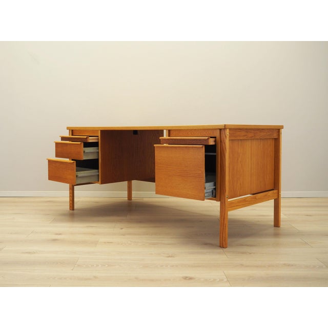 Wood Norwegian Ash Desk, 1970s For Sale - Image 7 of 18