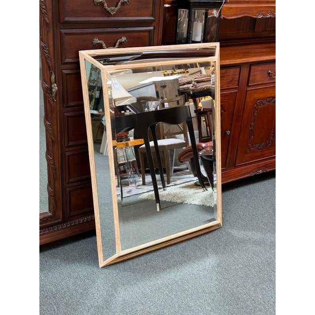 Serena & Lily Birch Wood Shadow Box Wall Mirror For Sale - Image 11 of 12