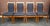 Set of 8 Hickory White Furniture Biedermeier inspired Lacquered Maple and Black Upholstered dining chairs. 8 Side chairs....
