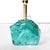Glass Pair of Hand-Cut Aquamarine Murano Glass Table Lamps For Sale - Image 7 of 12