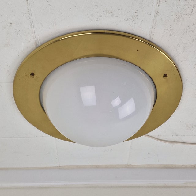 Model LSP6 Tommy Flush Mount attributed to Luigi Caccia Dominioni for Azucena, 1960s For Sale - Image 11 of 11