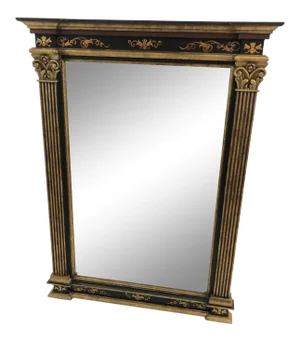 Venetian Style Neoclassical Vertical Rectangular Mirror