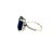 Traditional Sapphire Diamond Ring 14k Y Gold 12.05 TCW Certified, Size 6.75 For Sale - Image 3 of 8