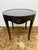 Design Plus Gallery presents the Barry Side Table from Madeline Stuart. This dark wood mahogany table has antique nickel...