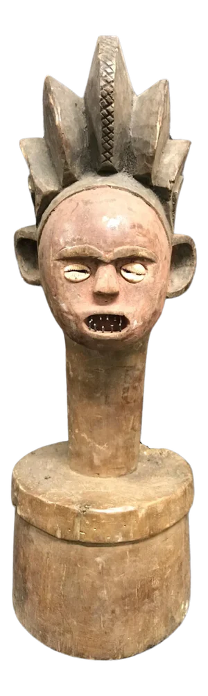 1980s African Art Chokwe Headdress Sculpture