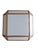 Square Wall Light in White Opaline Glass and Gold Patinated Metal, Italy, 1970s For Sale - Image 3 of 10