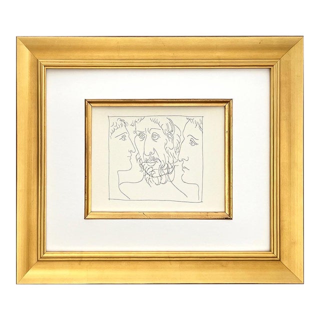 Picasso 21 Three Heads of Men Framed For Sale