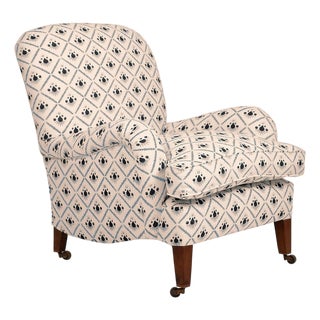 Oxford Blue Sofia Lounge Chair by Ceraudo For Sale
