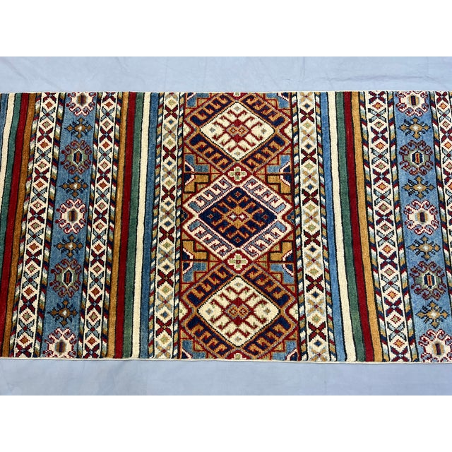 Multicolor Khorjin-Design Wool Runner Rug, 2'7