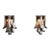 Italian Murano Sconces of Mazzega Caramel Lattimo Petals Glass - a Pair For Sale