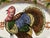 American Italian Hand Painted Thanksgiving Turkey Platter Ceramic - Large Oval 14 X 18 For Sale - Image 3 of 10