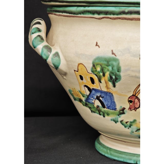 Ceramic Majolica Tureen by A. D'Arienzo for Vietri, 1970s For Sale - Image 12 of 17